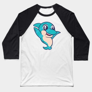 Fontaine Exclusives Cute Dolphin #156 Baseball T-Shirt